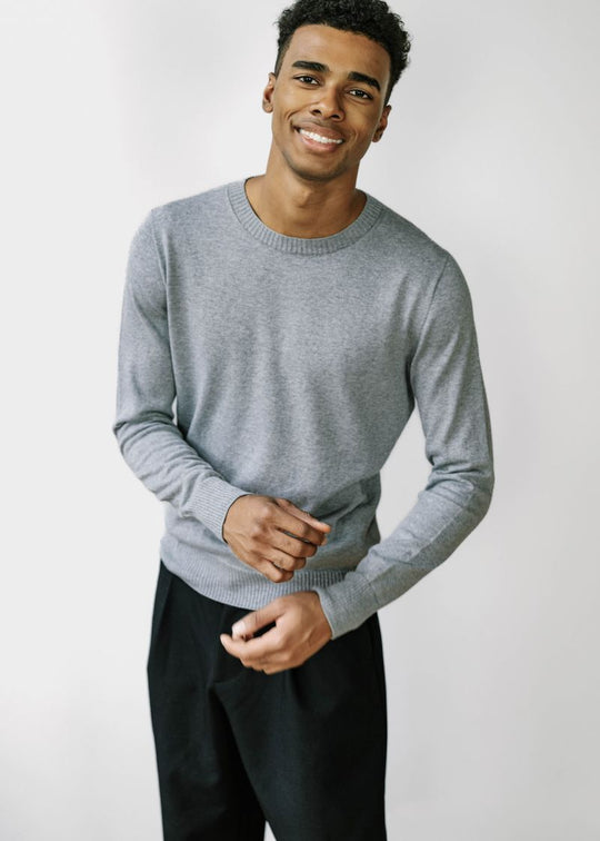 CAL | Egyptian Cotton Long Sleeve Crewneck Sweater