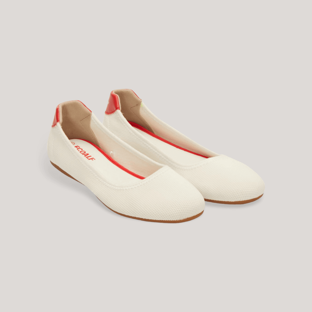 Sonia - Knitted Ballerinas - White | Women's | Women's Shoes | Ecoalf | ALLTRUEIST
