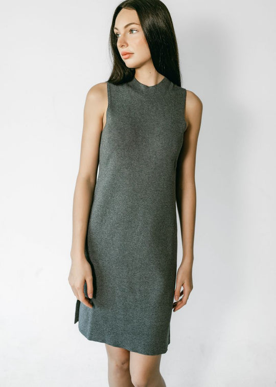 MARGOT | Sleeveless Mock-Neck Short Dress