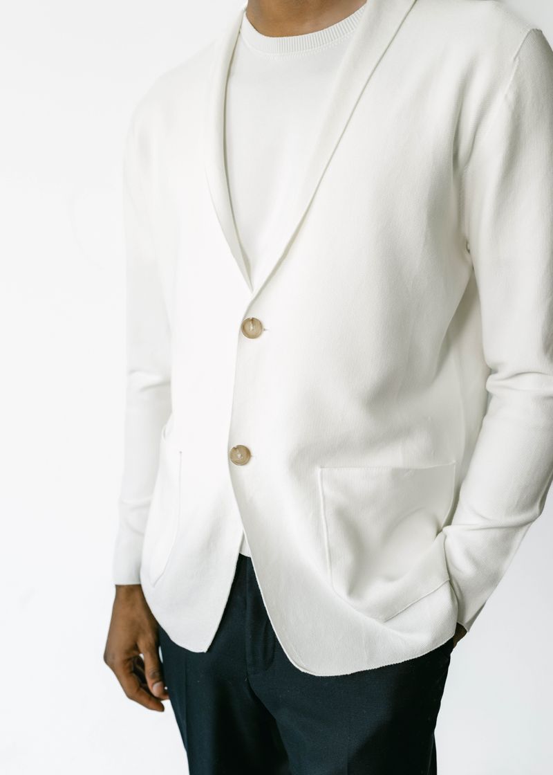 THOMAS | Ecoviscose Knitted Cardigan-Blazer