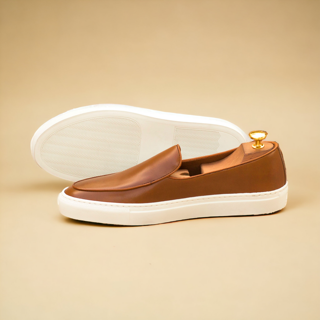 ICARUS | Loafer Sneakers - Cognac | Men's