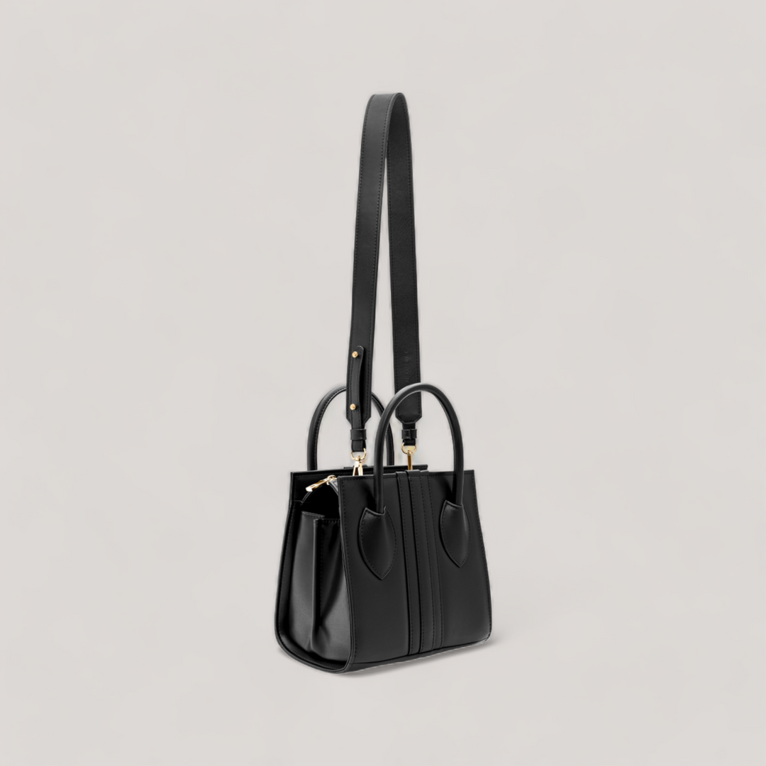 1.6.1 Mini - Shoulder Bag - Black Ink Corn Leather | Vegan Handbags | By Alexandra K.. Available at ALLTRUEIST