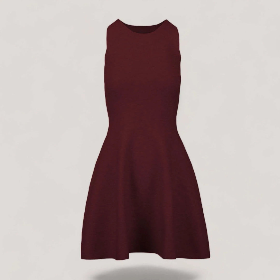 ANNA Sleeveless Flared Knit Dress | Maison Alltrueist allTRUEist ANNA Sleeveless Flared Knit Dress | Maison Alltrueist allTRUEist