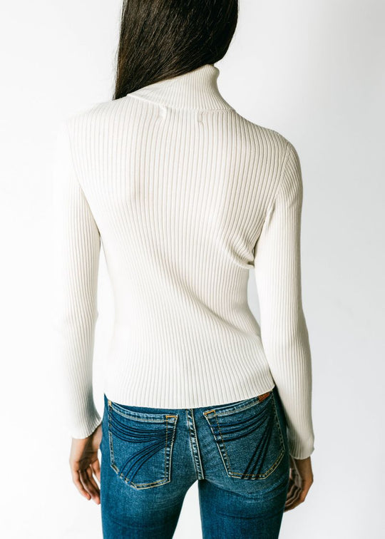 INGRID | Ecoviscose - Turtleneck Ribbed Sweater