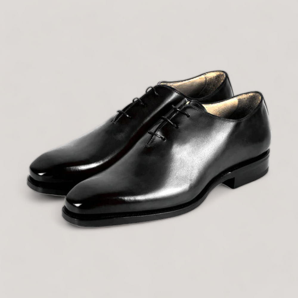 Cernobbio | Black Whole-Cut Oxford Shoes