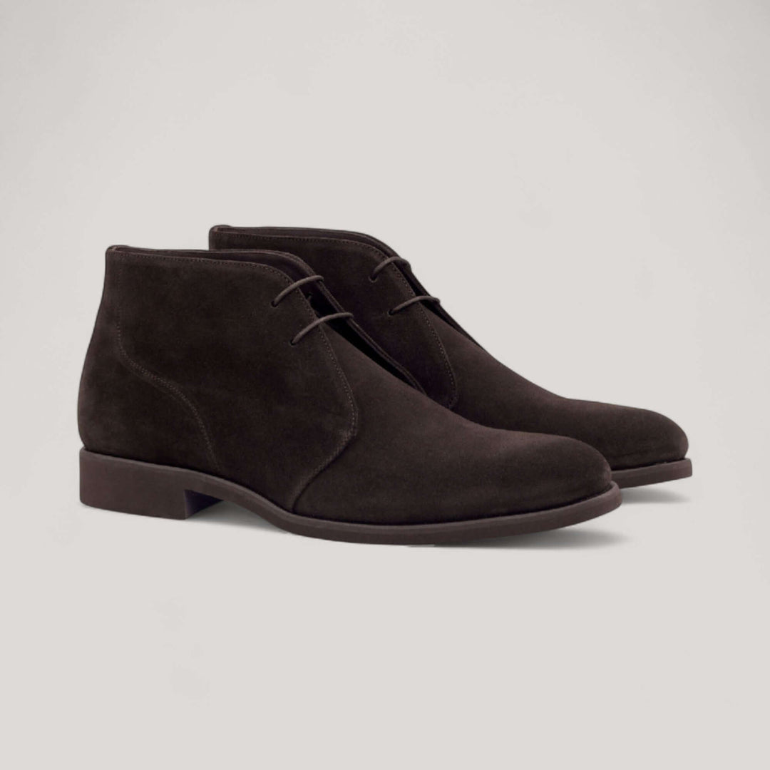 Chukka Boots - Dark Brown - Luxe Suede | Goodyear Welt