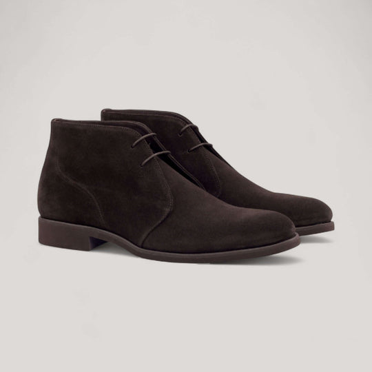 Chukka Boots - Dark Brown - Luxe Suede | Goodyear Welt
