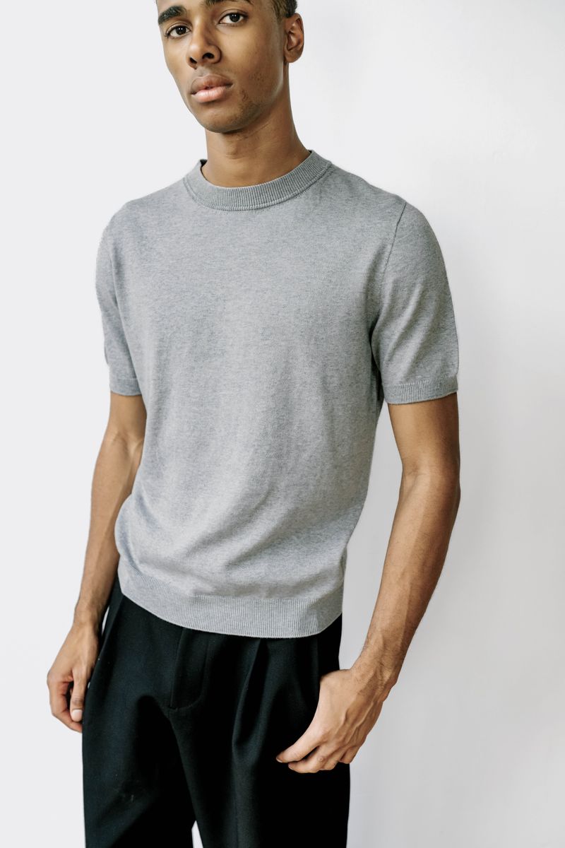 TUL | Jersey de algodón egipcio con cuello redondo y manga corta