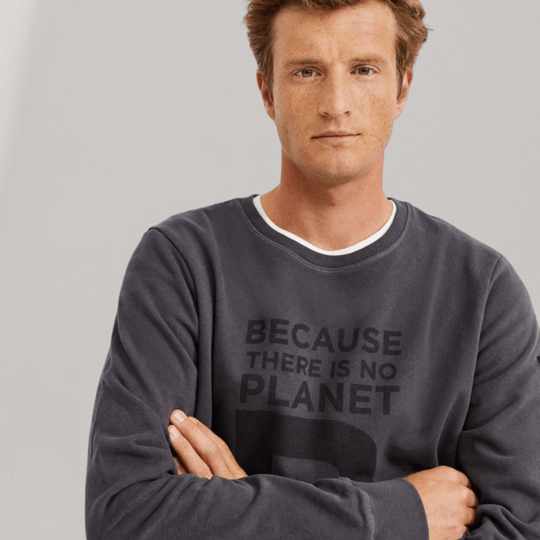 Great 'B' Sweatshirt - Noir | Men's | MEN'S CLOTHING | Ecoalf | ALLTRUEIST