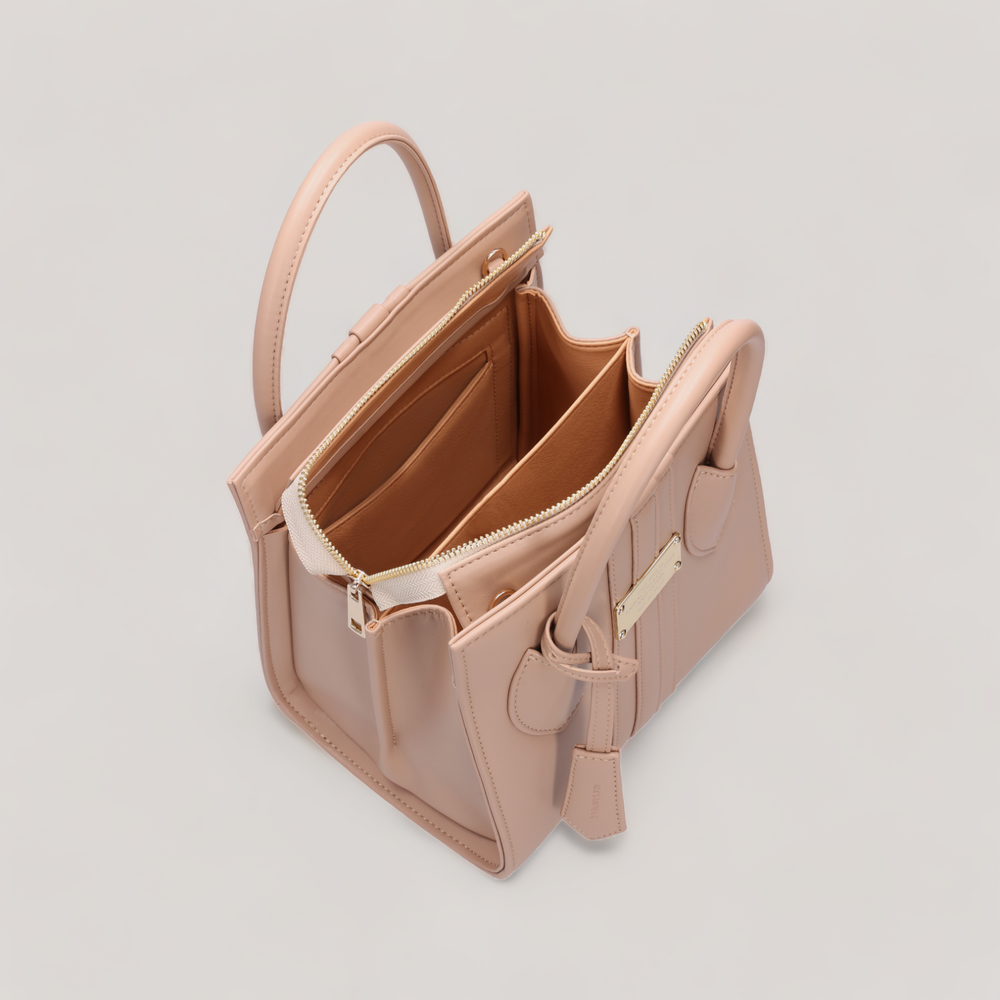 1.6.1 Mini - Shoulder Bag- Nude Corn Leather | Vegan Handbags | By Alexandra K.. Available at ALLTRUEIST