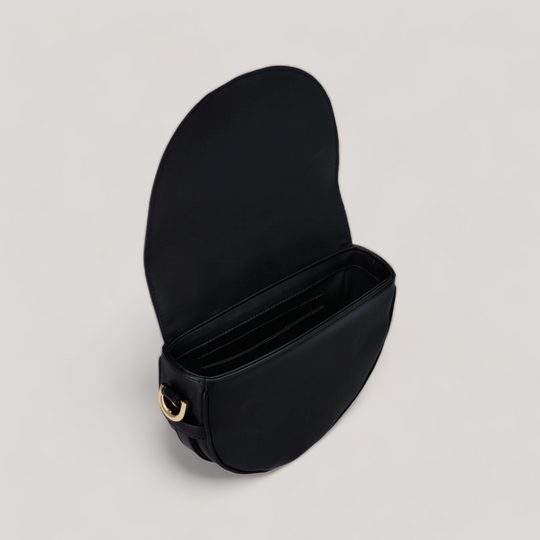 Joy Midi - Shoulder Bag - Black Ink Croco | Vegan Handbags | By Alexandra K.. Available at ALLTRUEIST