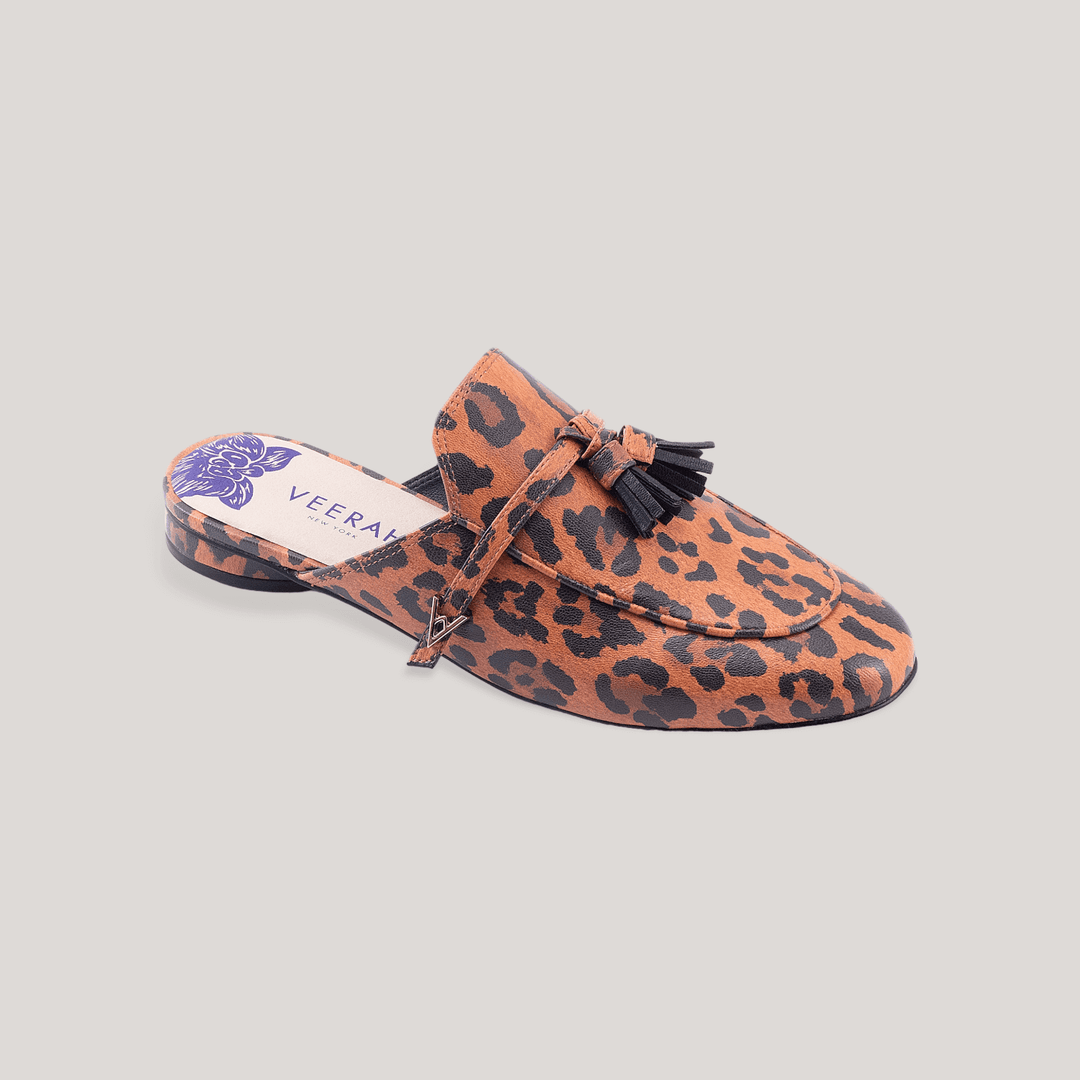 LUCY | Leopard-Print - Loafer Mules | Women's Shoes | VEERAH | ALLTRUEIST