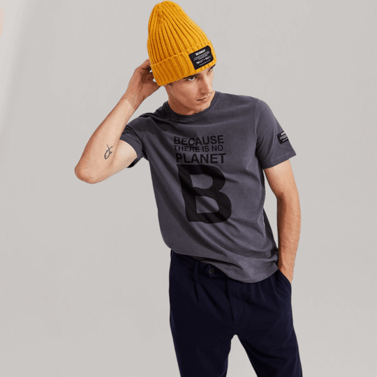 Natal Great 'B' T-Shirt - Noir | Men's | MEN'S CLOTHING | Ecoalf | ALLTRUEIST