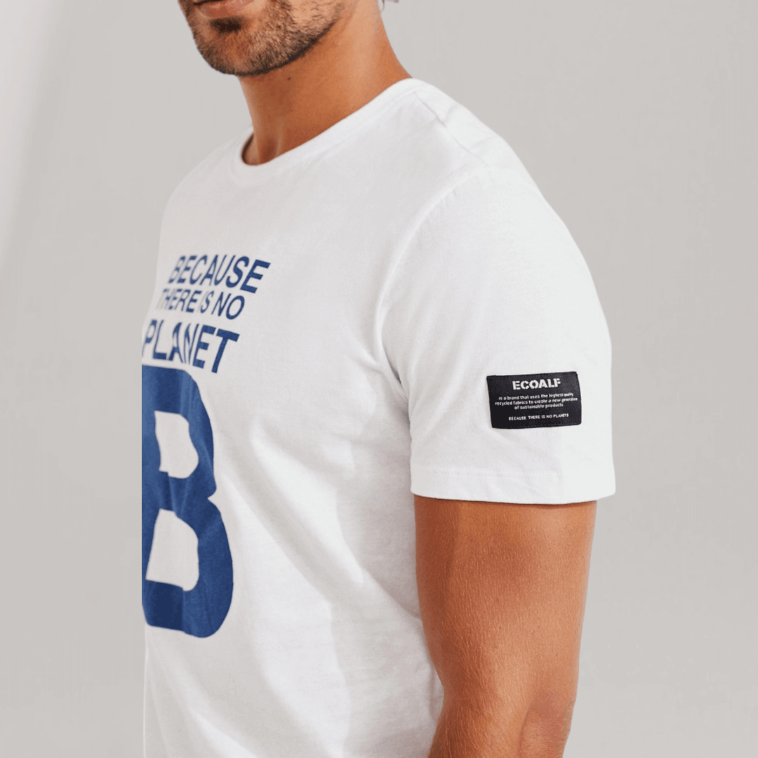 Natal Great 'B' T-Shirt - White | Men's | MEN'S CLOTHING | Ecoalf | ALLTRUEIST