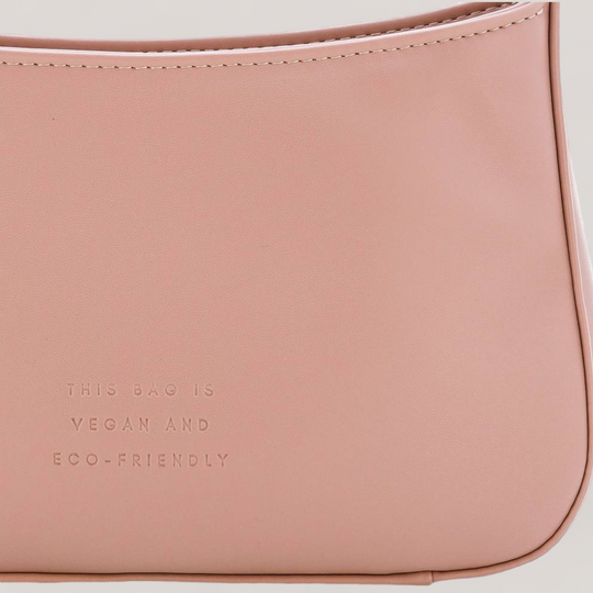Mini Baguette Shoulder Bag - Rosy Beige | Vegan Handbags | By Alexandra K.. Available at ALLTRUEIST