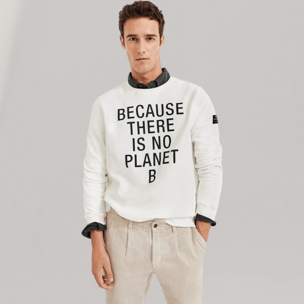 San Diego 'Because' Sweatshirt - Off White | Men's | MEN'S CLOTHING | Ecoalf | ALLTRUEIST
