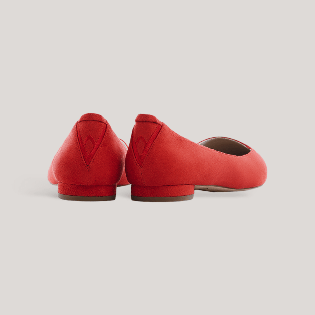 VICKY | Volcano Red - Point-Toe Flats | Women's Shoes | VEERAH | ALLTRUEIST
