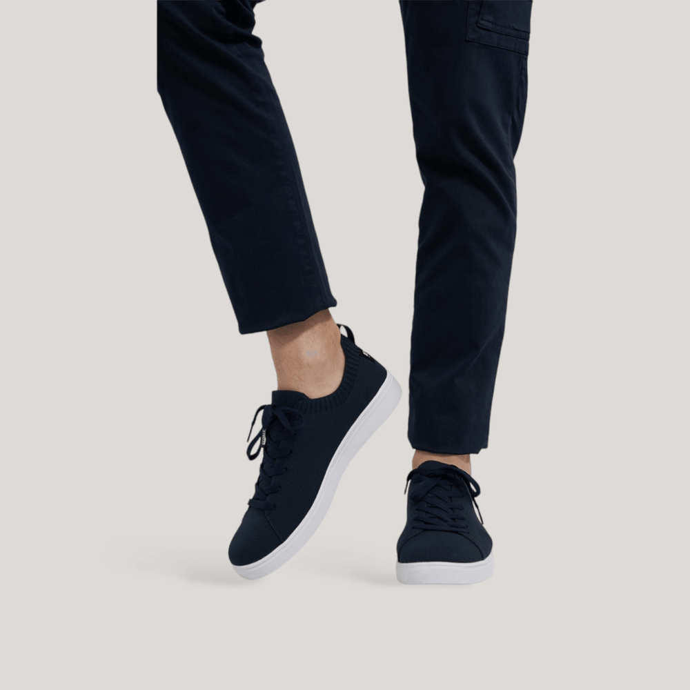 Sandford Knitted Sneakers - Navy Blue | Men's | Men's Shoes | Ecoalf | ALLTRUEIST