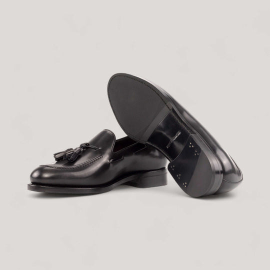 Tasseled Loafers - Black - Box Calf | Goodyear Welt