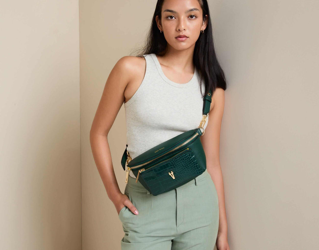 Bright Spark - Crossbody Bag | Forest Green - Gold | Handbags | Sans Beast | ALLTRUEIST