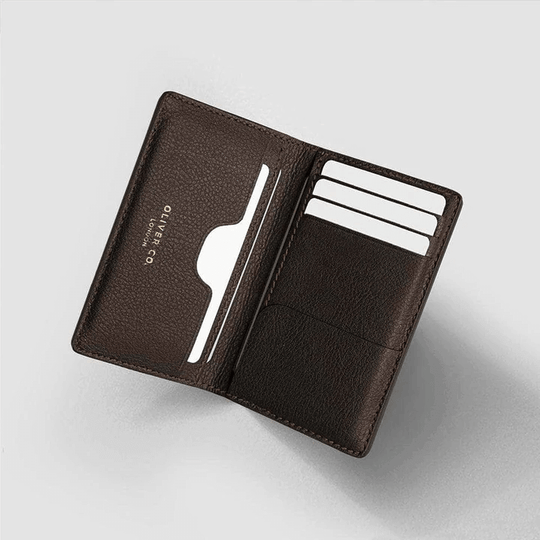 Apple Skin | Compact Wallet - Walnut Brown | men's wallet | Oliver Co. London | ALLTRUEIST