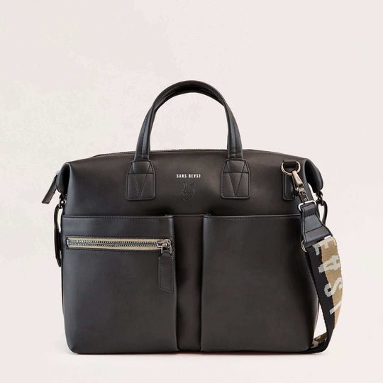 Navigator - AppleSkin™ Business Bag | Noir - Gunmetal | Handbags | Sans Beast | ALLTRUEIST