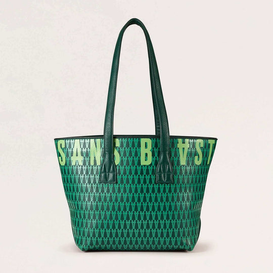 Petite Activist - Midi Tote Bag | Emerald - Gold | Handbags | Sans Beast | ALLTRUEIST