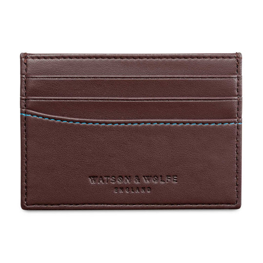 1.0 Slim Card holder | Chestnut | men's wallet | Watson & Wolfe | ALLTRUEIST