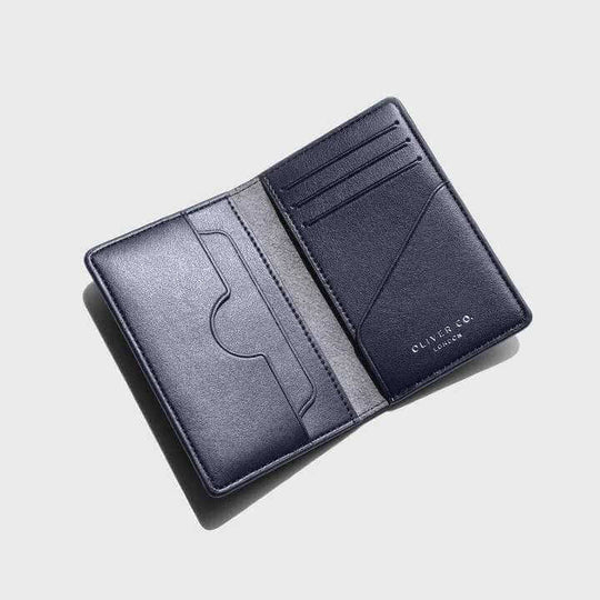 Premium Apple Skin | RFID Compact Wallet - Coastal Blue | men's wallet | Oliver Co. London | ALLTRUEIST