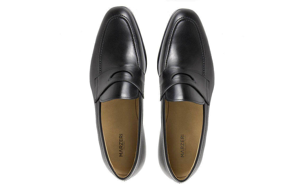 Burano | Black Penny Loafers | Men's Shoes | Marzeri | ALLTRUEIST